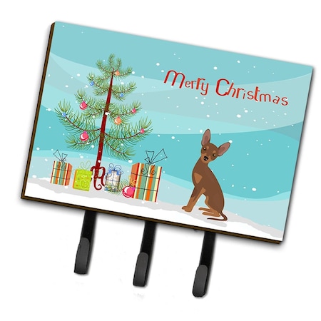 Carolines Treasures Brown Prague Ratter Christmas Tree Leash or Key Holder CK3508TH68